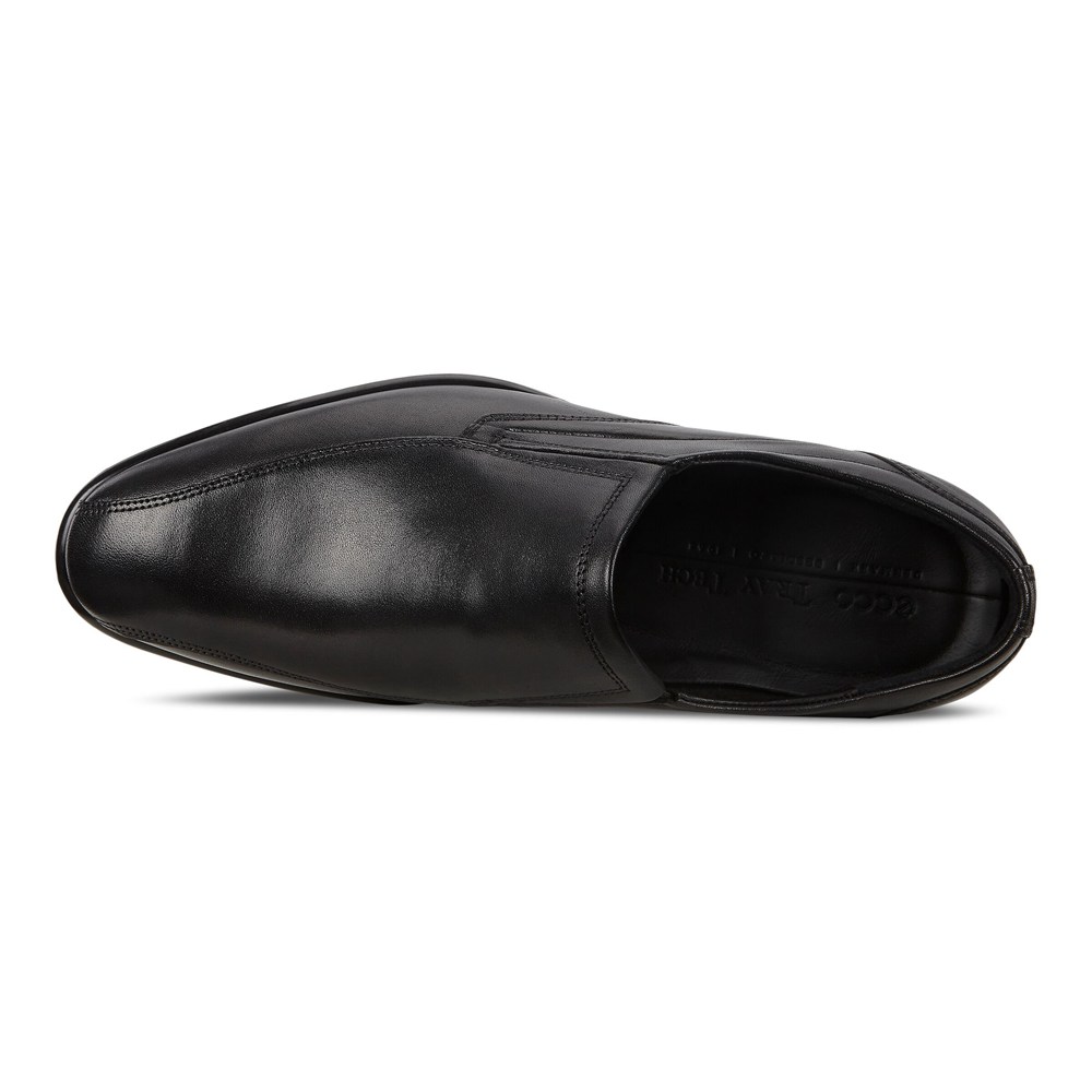 Mens Slip On - ECCO Citytray Shoes - Black - 3027EPWDH